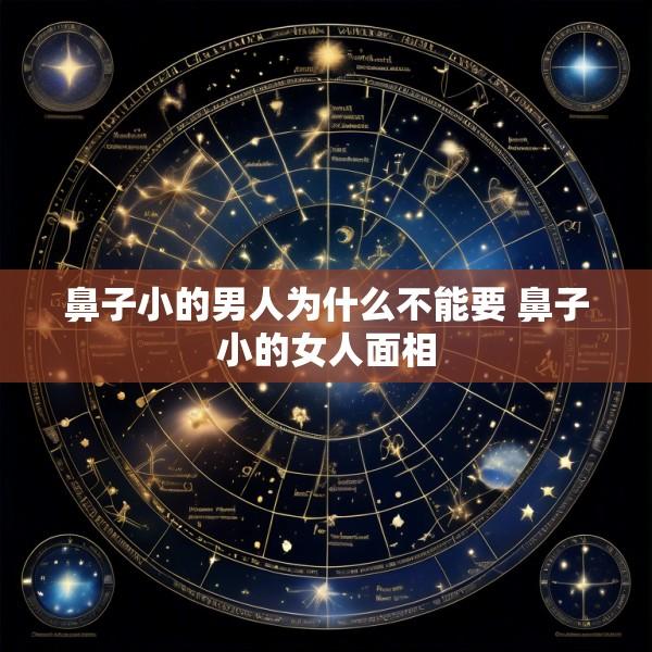 鼻子小的男人为什么不能要 鼻子小的女人面相