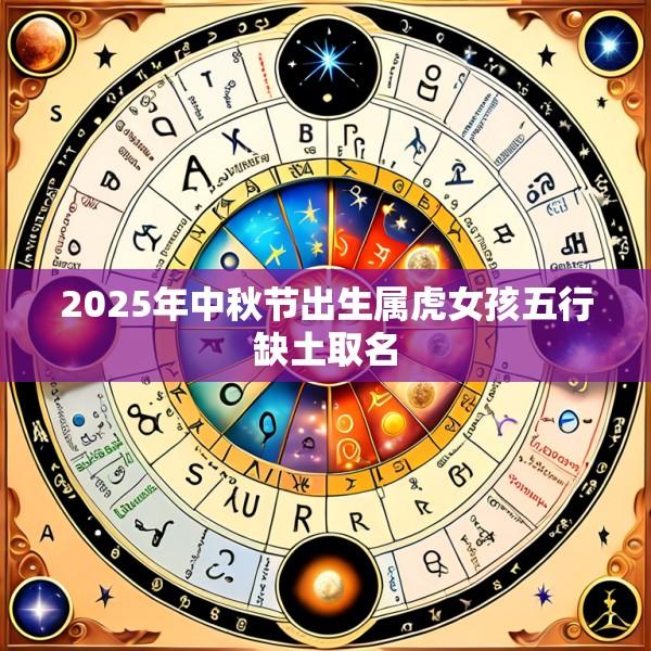 2025年中秋节出生属虎女孩五行缺土取名