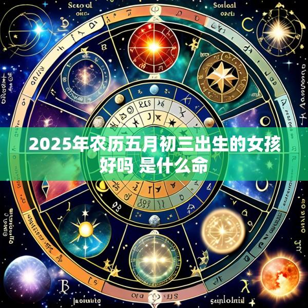 2025年农历五月初三出生的女孩好吗 是什么命
