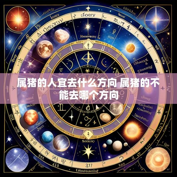 属猪的人宜去什么方向 属猪的不能去哪个方向