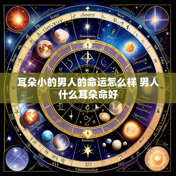 耳朵小的男人的命运怎么样 男人什么耳朵命好