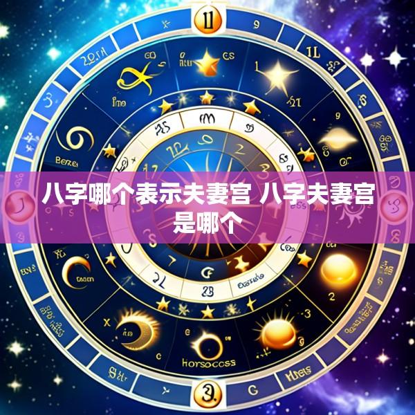 八字哪个表示夫妻宫 八字夫妻宫是哪个
