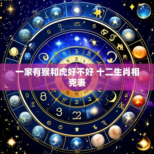 一家有猴和虎好不好 十二生肖相克表