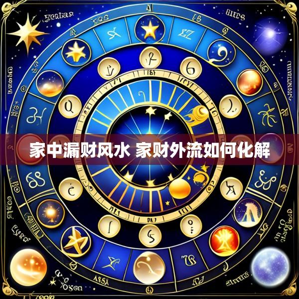 家中漏财风水 家财外流如何化解