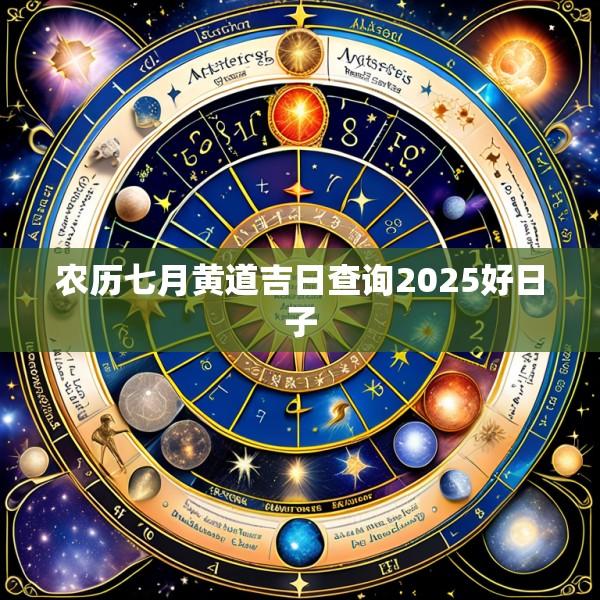 农历七月黄道吉日查询2025好日子