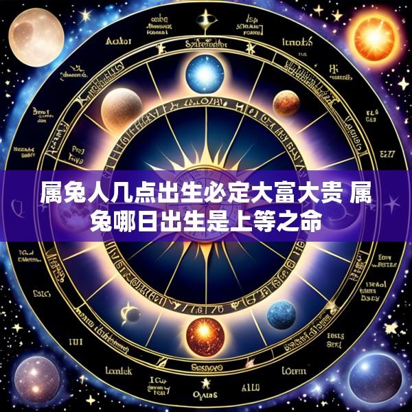 属兔人几点出生必定大富大贵 属兔哪日出生是上等之命