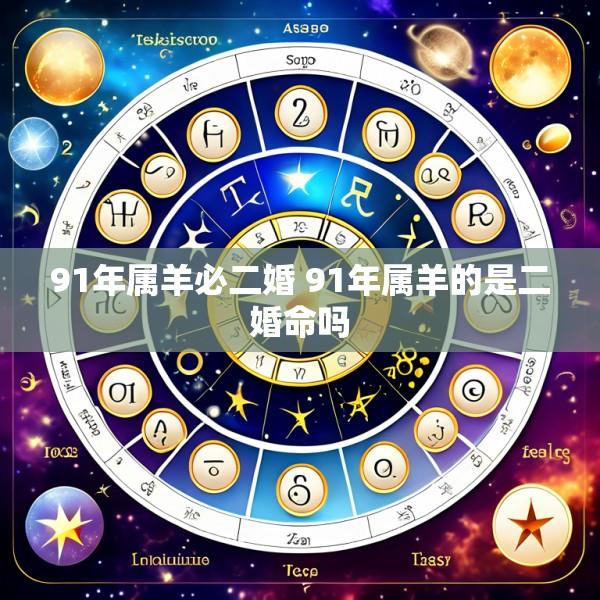 91年属羊必二婚 91年属羊的是二婚命吗