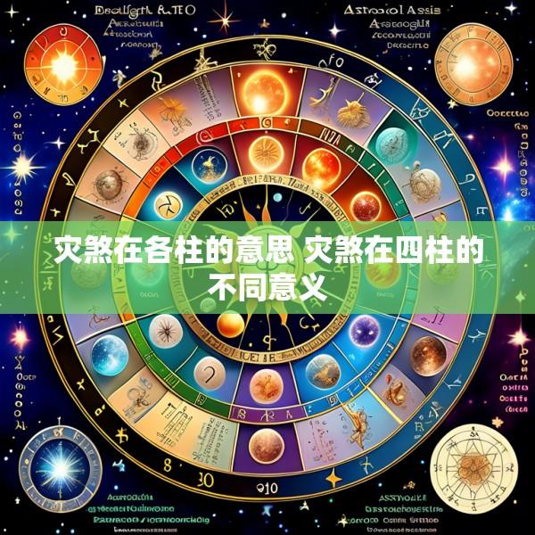 灾煞在各柱的意思 灾煞在四柱的不同意义