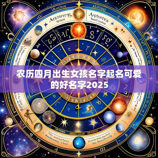 农历四月出生女孩名字起名可爱的好名字2025
