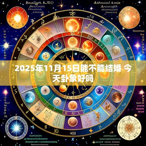 2025年11月15日能不能结婚 今天卦象好吗