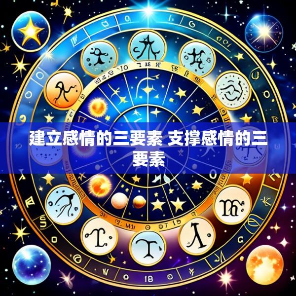 建立感情的三要素 支撑感情的三要素