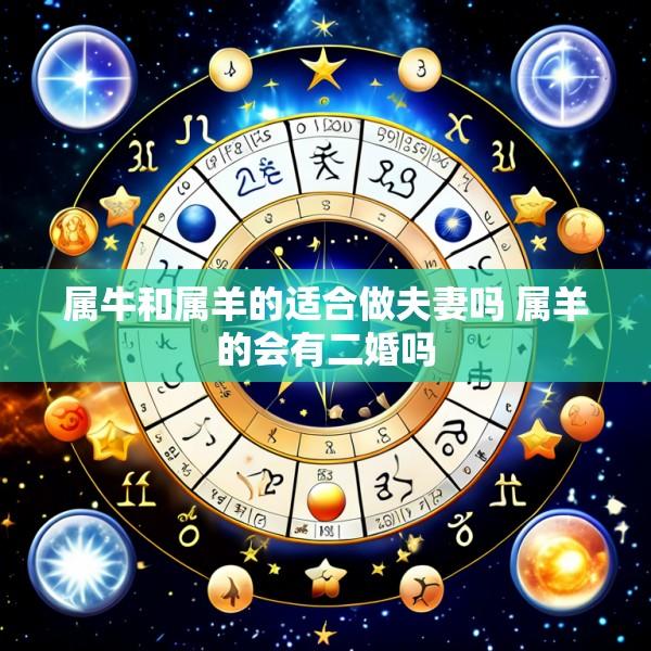 属牛和属羊的适合做夫妻吗 属羊的会有二婚吗