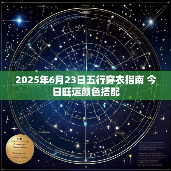 2025年6月23日五行穿衣指南 今日旺运颜色搭配