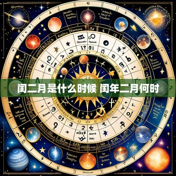 闰二月是什么时候 闰年二月何时