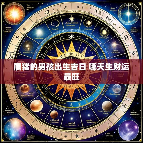 属猪的男孩出生吉日 哪天生财运最旺