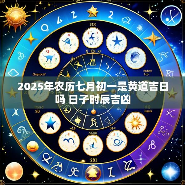 2025年农历七月初一是黄道吉日吗 日子时辰吉凶