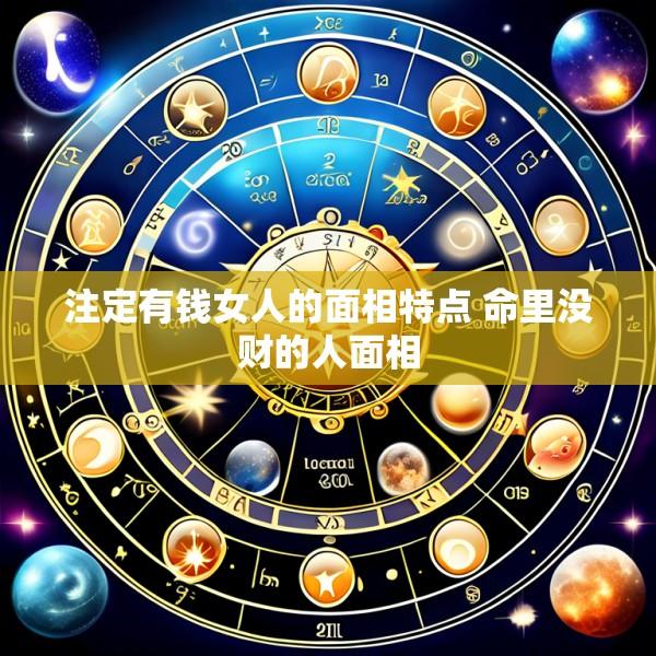 注定有钱女人的面相特点 命里没财的人面相