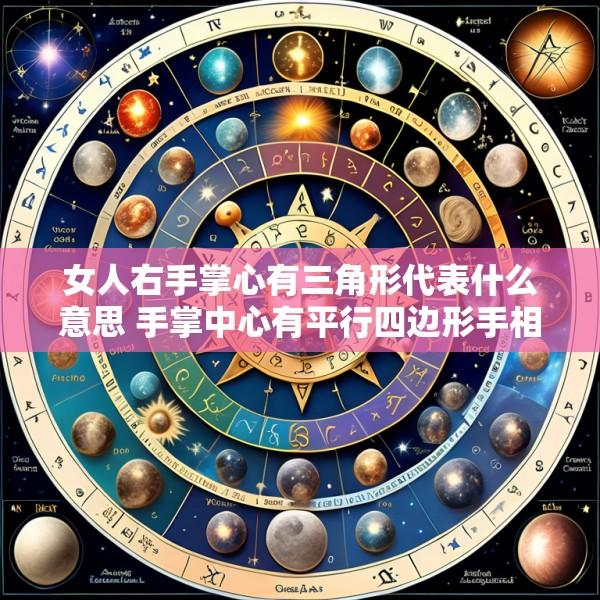 女人右手掌心有三角形代表什么意思 手掌中心有平行四边形手相