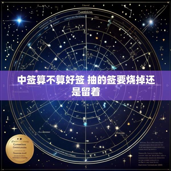 中签算不算好签 抽的签要烧掉还是留着