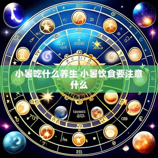 小暑吃什么养生 小暑饮食要注意什么