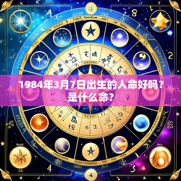 1984年3月7日出生的人命好吗？是什么命？