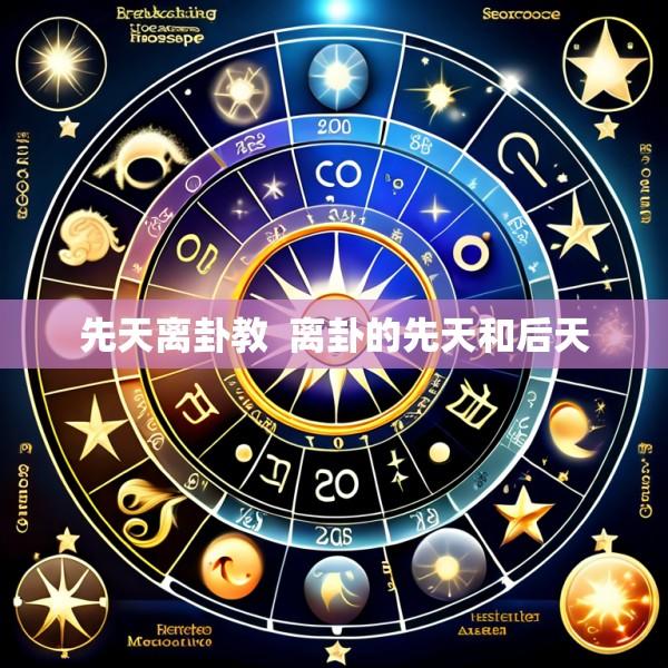 先天离卦教  离卦的先天和后天