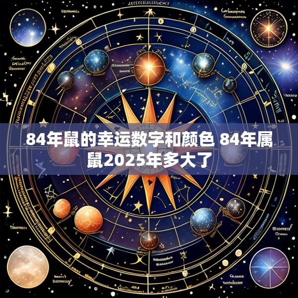 84年鼠的幸运数字和颜色 84年属鼠2025年多大了