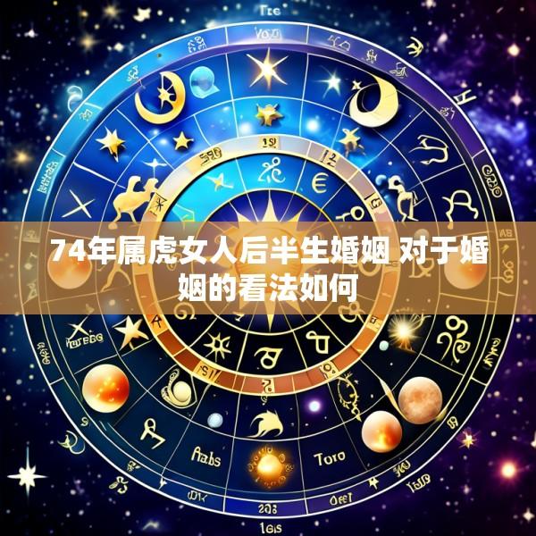 74年属虎女人后半生婚姻 对于婚姻的看法如何