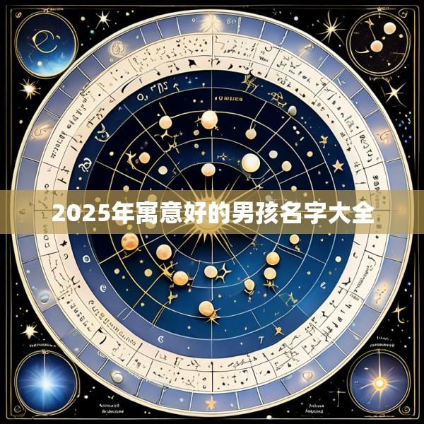 2025年寓意好的男孩名字大全
