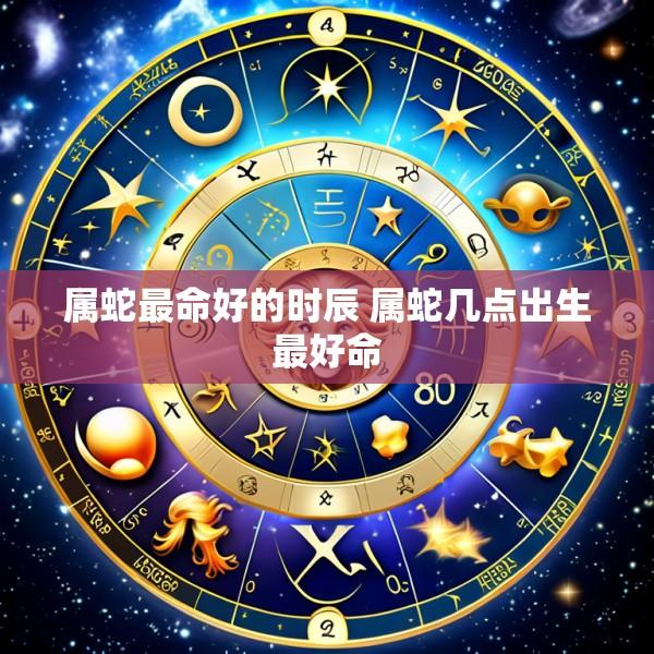 属蛇最命好的时辰 属蛇几点出生最好命