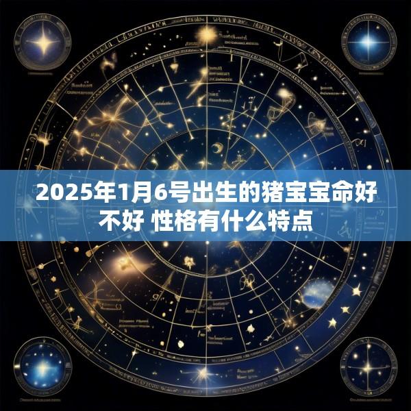 2025年1月6号出生的猪宝宝命好不好 性格有什么特点