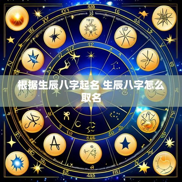 根据生辰八字起名 生辰八字怎么取名