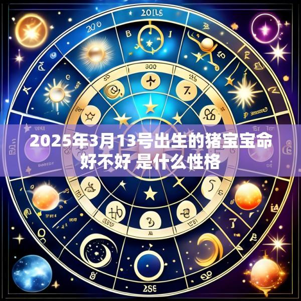 2025年3月13号出生的猪宝宝命好不好 是什么性格