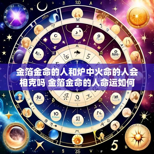 金箔金命的人和炉中火命的人会相克吗 金箔金命的人命运如何