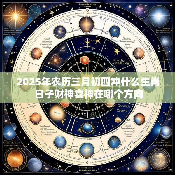 2025年农历三月初四冲什么生肖 日子财神喜神在哪个方向