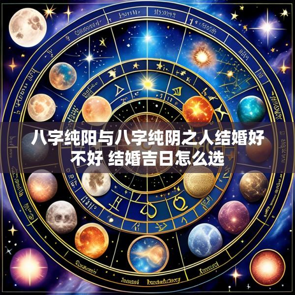 八字纯阳与八字纯阴之人结婚好不好 结婚吉日怎么选
