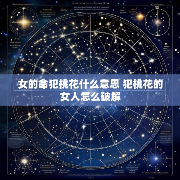 女的命犯桃花什么意思 犯桃花的女人怎么破解