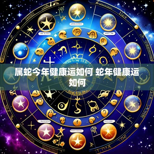 属蛇今年健康运如何 蛇年健康运如何
