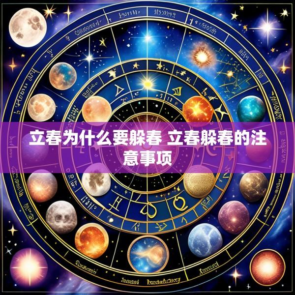 立春为什么要躲春 立春躲春的注意事项