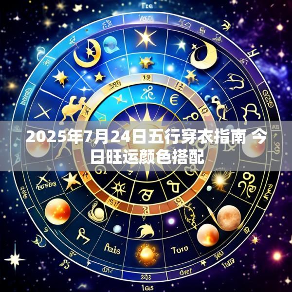 2025年7月24日五行穿衣指南 今日旺运颜色搭配
