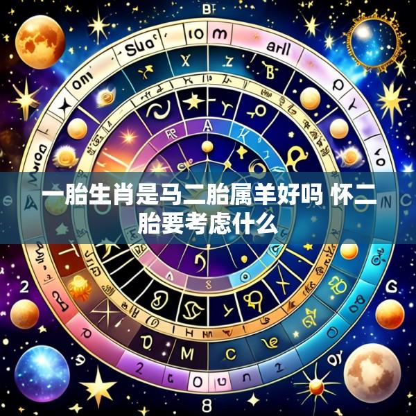 一胎生肖是马二胎属羊好吗 怀二胎要考虑什么