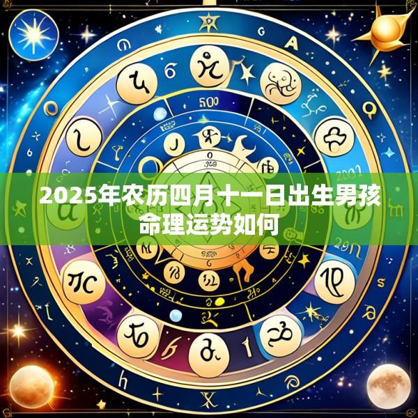 2025年农历四月十一日出生男孩命理运势如何