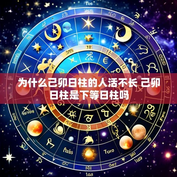 为什么己卯日柱的人活不长 己卯日柱是下等日柱吗