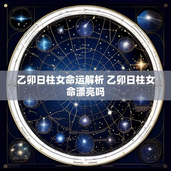 乙卯日柱女命运解析 乙卯日柱女命漂亮吗