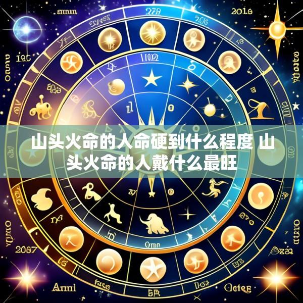 山头火命的人命硬到什么程度 山头火命的人戴什么最旺