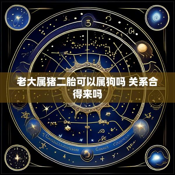 老大属猪二胎可以属狗吗 关系合得来吗