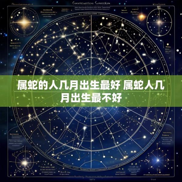 属蛇的人几月出生最好 属蛇人几月出生最不好