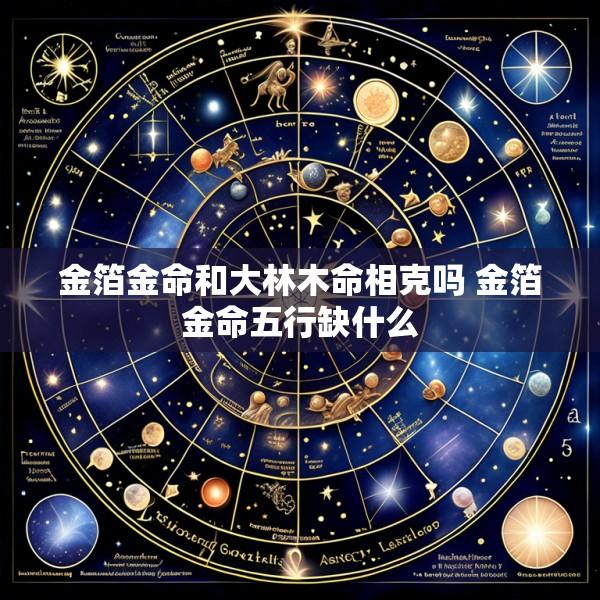 金箔金命和大林木命相克吗 金箔金命五行缺什么