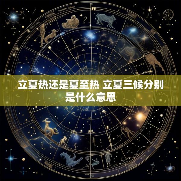 立夏热还是夏至热 立夏三候分别是什么意思