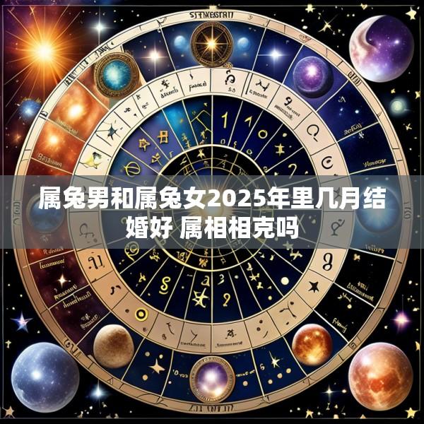 属兔男和属兔女2025年里几月结婚好 属相相克吗